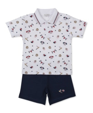 Kissy Kissy Fly Ball Bermuda Set