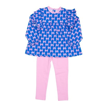 Pink Bows Pima Legging Set
