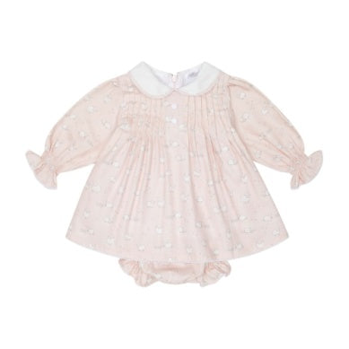 Pink Smocked Lambs Dress