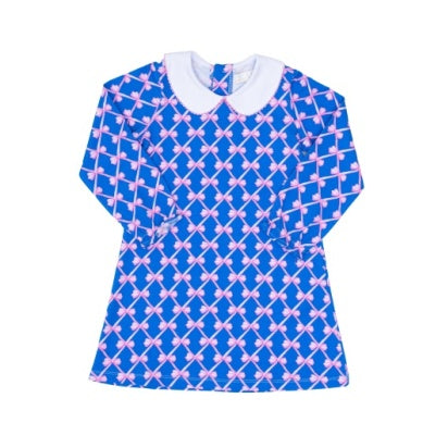 Pink Bows Print Pima Dress