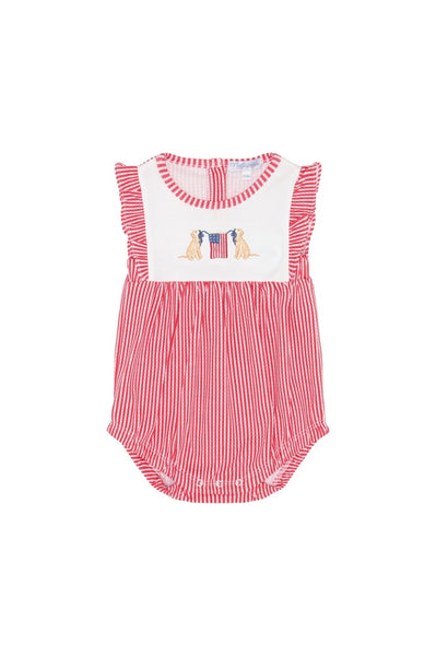 Red Check Lab/Flag Bubble