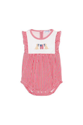 Red Check Lab/Flag Bubble