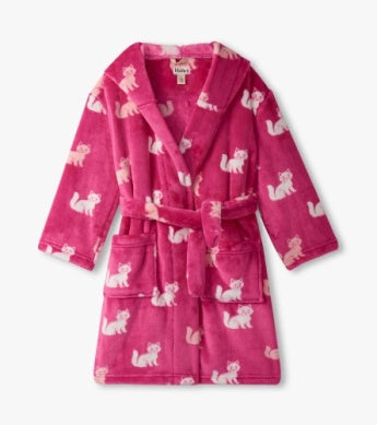 Fuzzy Fleece Kitty Robe