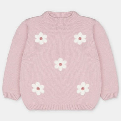 Pink Daisy Sweater