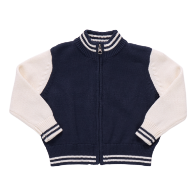Navy Varsity Sweater
