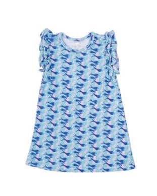 Blue Fish Terrycloth  Dress