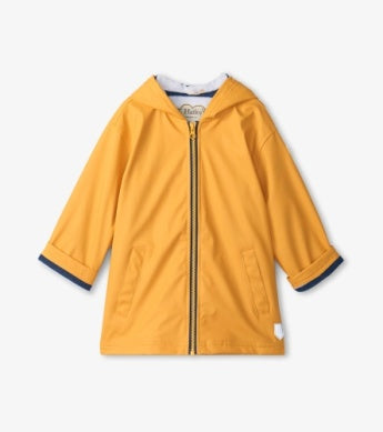 Yellow/Navy Splash Coat