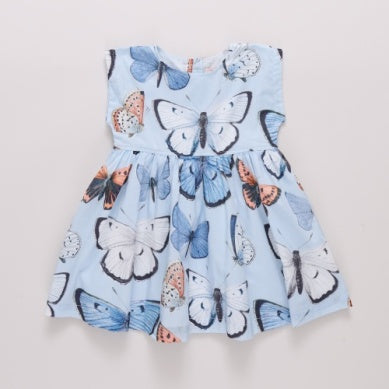 Blue Vintage Butterfly Dress