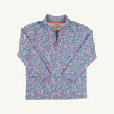 Mini Floral Half Zip