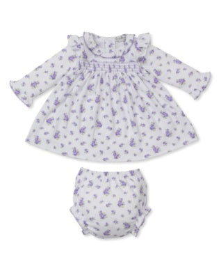 Kissy Kissy Lilac Smocked Dress & Bloomer