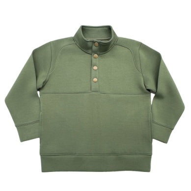 Green Quarter Pullover
