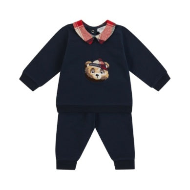Navy Bear 2pc Jogger Set