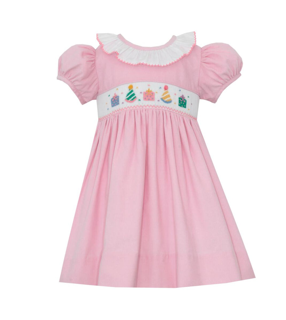 Pink Smocked Birthday Dress By George Baby 732-939-1135 Pink Smocked Birthday Dress By George Baby 732-939-1135