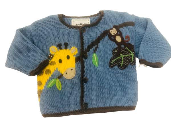 ArtWalk Safari Animals Cardigan
