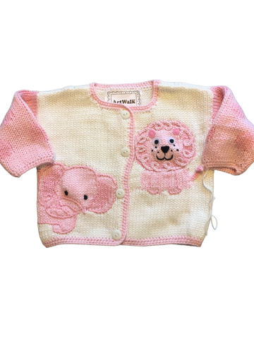 Art Walk Pink Jungle Baby Cardigan-