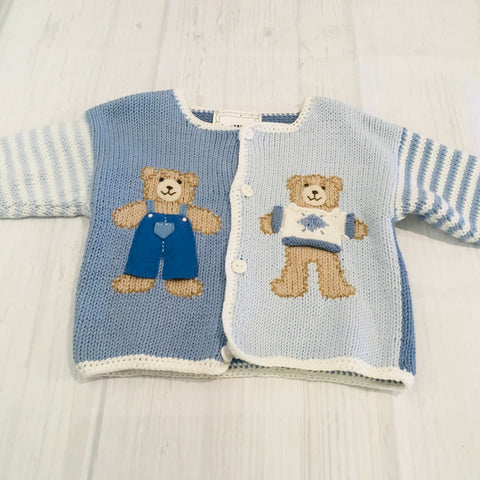 Art Walk Teddy Bear Cardigan Sweater