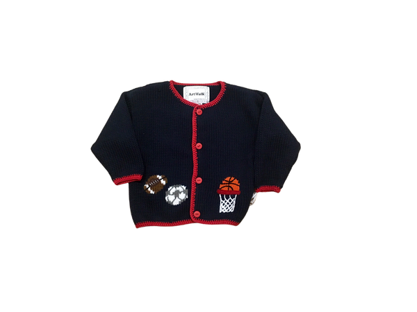 ArtWalk Navy Sports Cardigan