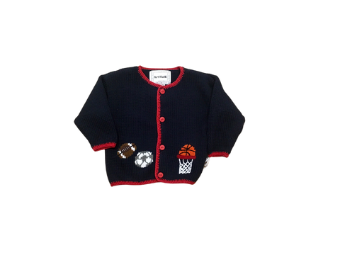 ArtWalk Navy Sports Cardigan